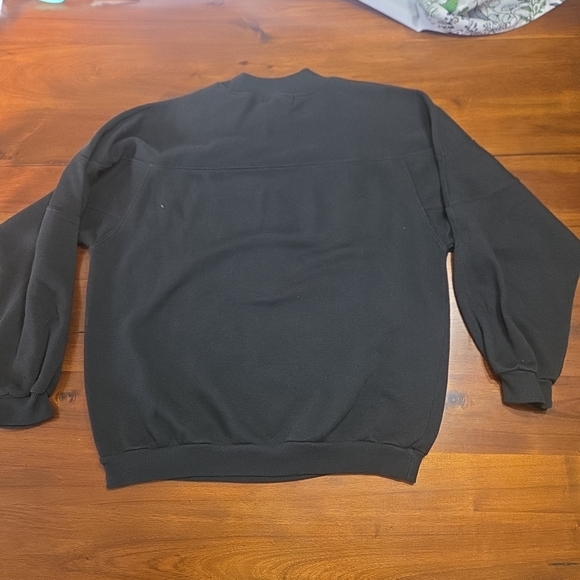 Vintage 90's Women's I. O. U. Black Crewneck Sweatshirt  Size Small - Picture 5 of 9